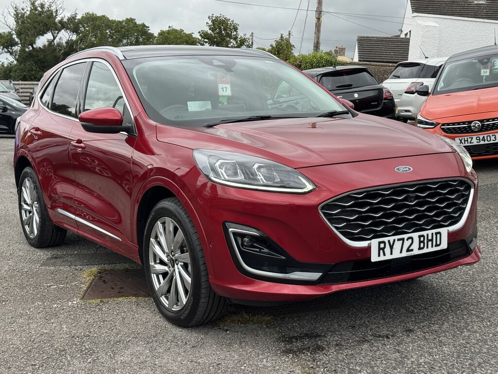 Ford Kuga 2.5 Duratec 14.4Kwh Vignale Suv Plug-in RY72BHD Red