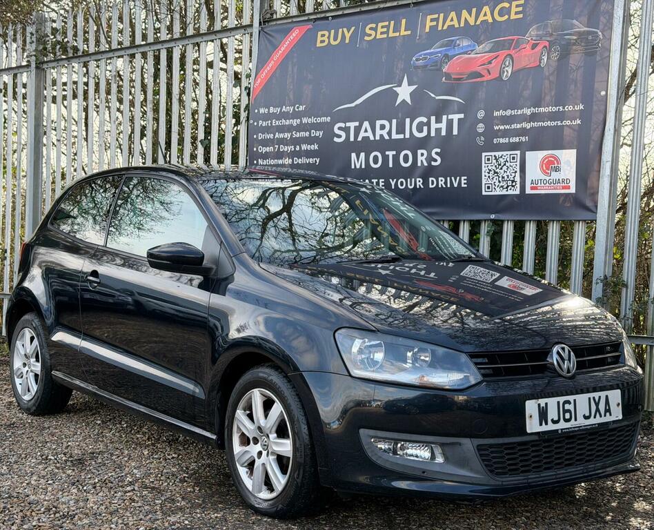 Volkswagen Polo 1.4 Match Euro 5 WJ61JXA Black