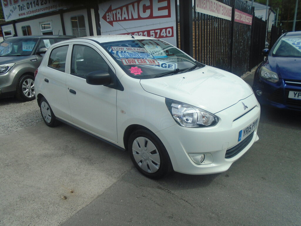 Mitsubishi Mirage 1.0 1 Hatchback Euro 5 70 Ps White
