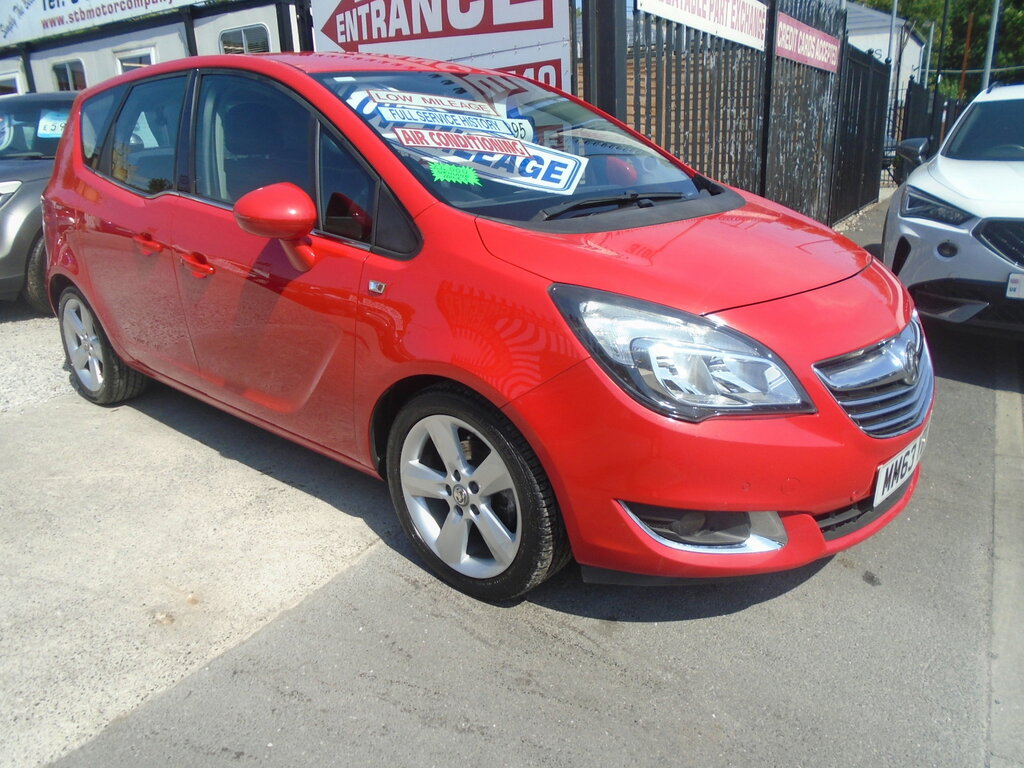 Vauxhall Meriva 1.4I Tech Line Mpv Euro 6 100 P Red