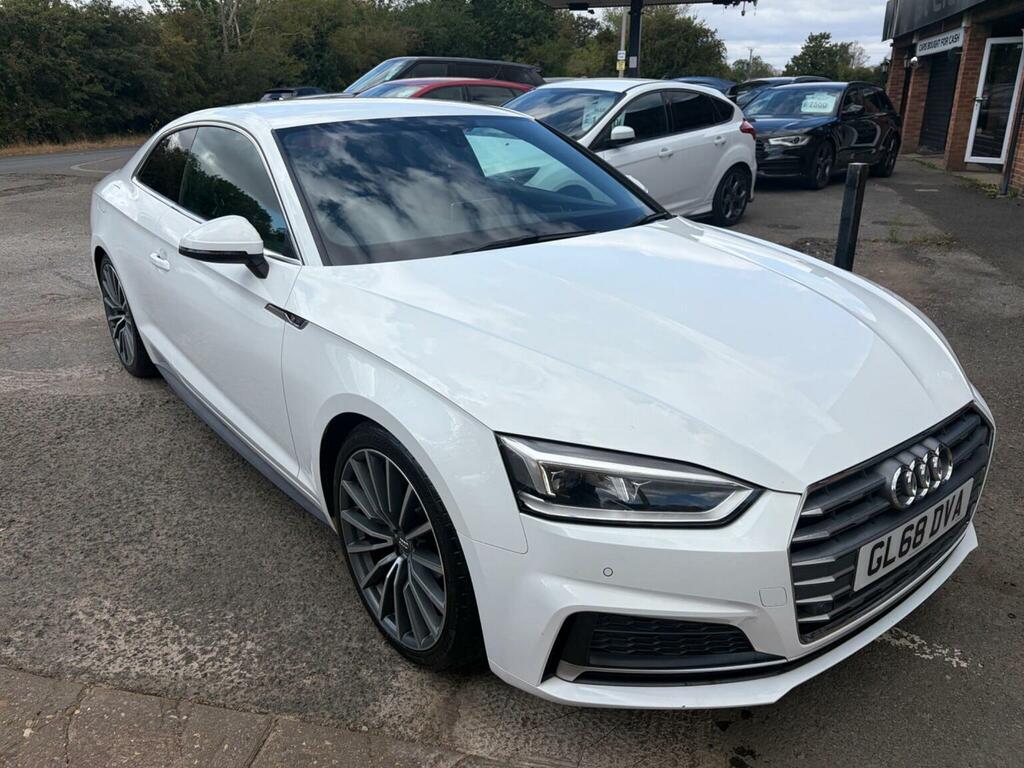 Audi A5 2.0 Tfsi 40 S Line S Tronic Euro 6 Ss White #5