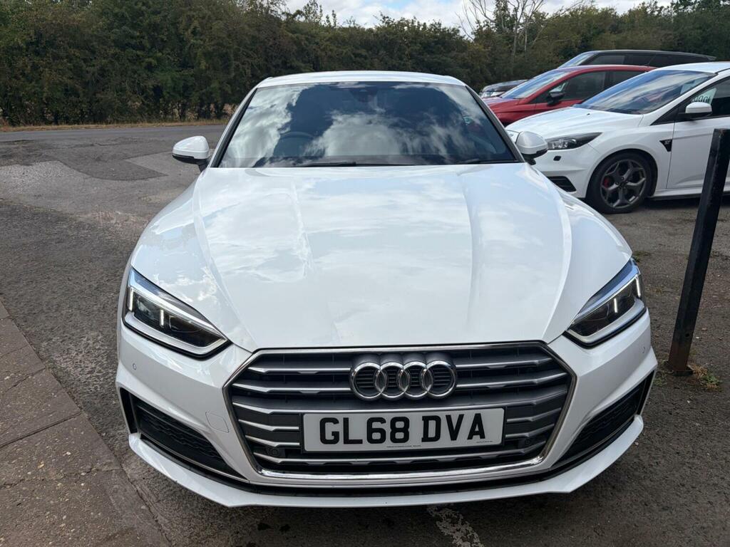Audi A5 2.0 Tfsi 40 S Line S Tronic Euro 6 Ss White #3