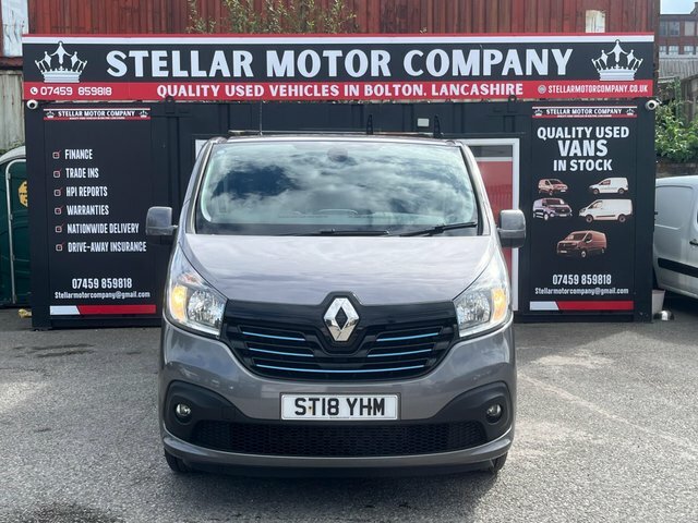 Renault Trafic 2018 1.6 Dci Energy 29 Sport Nav Crew Van Lwb Euro Grey #3