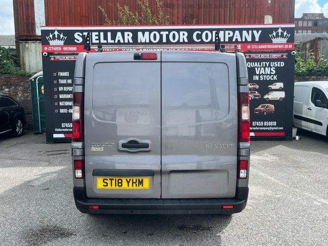 Renault Trafic 2018 1.6 Dci Energy 29 Sport Nav Crew Van Lwb Euro Grey #6
