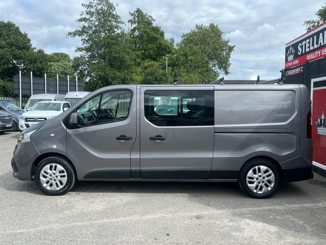Renault Trafic 2018 1.6 Dci Energy 29 Sport Nav Crew Van Lwb Euro Grey #5