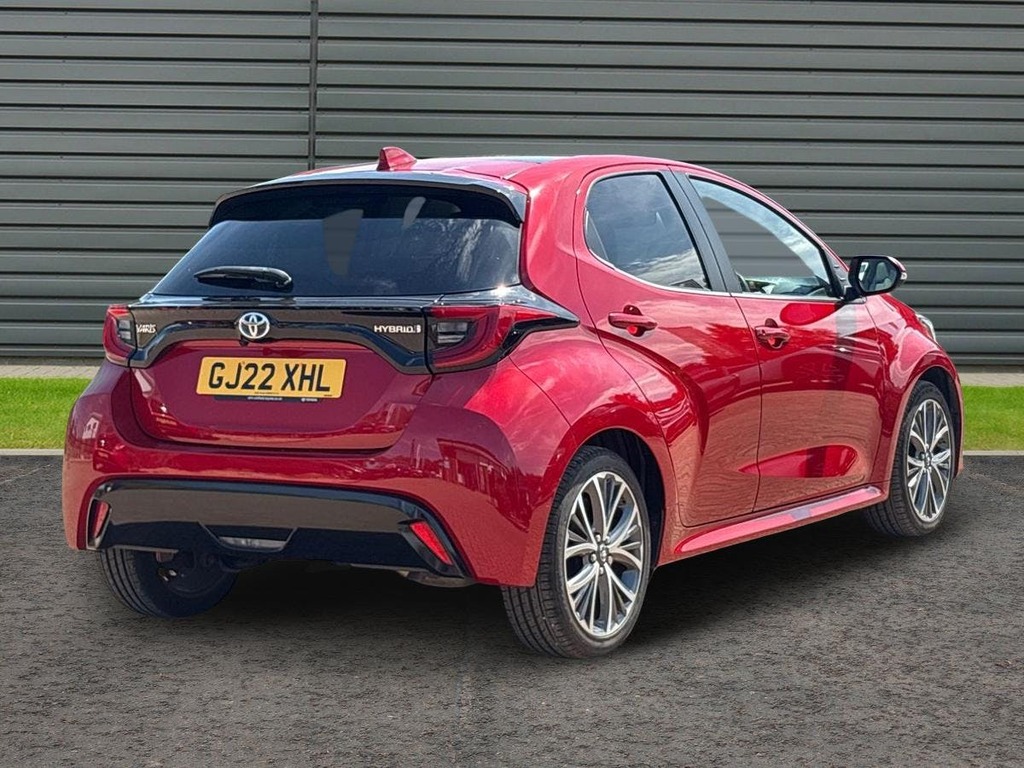 Toyota Yaris 1.5 Vvt-h Excel Hatchback Hybrid E Cvt GJ22XHL Red #3