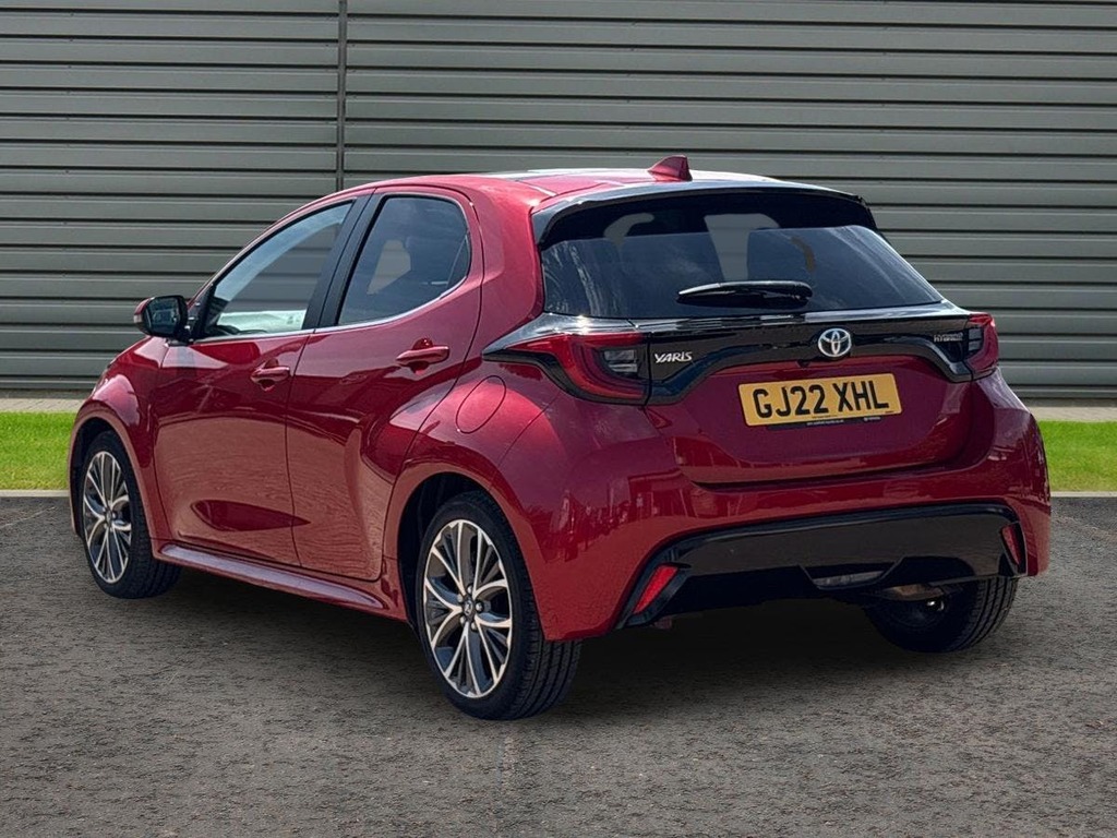 Toyota Yaris 1.5 Vvt-h Excel Hatchback Hybrid E Cvt GJ22XHL Red #5
