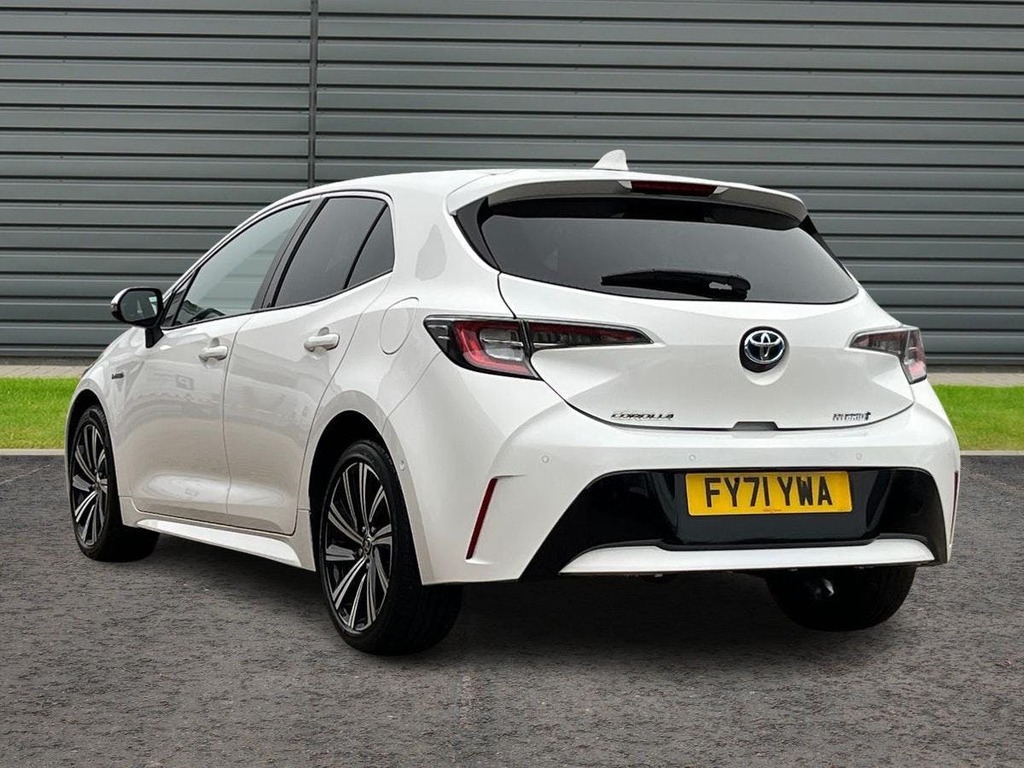 Toyota Corolla 1.8 Vvt-h Design Hatchback Hybrid Cvt White #5