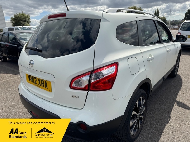 Nissan Qashqai+2 Dci N-tec Plus 2 White #4