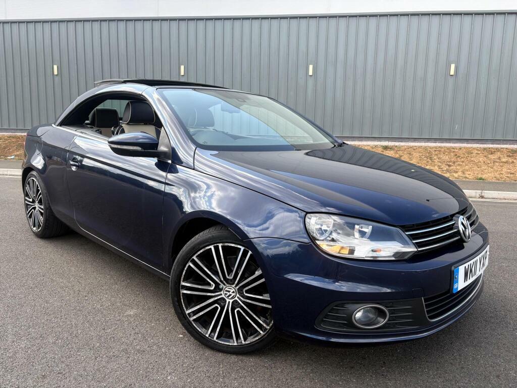 Volkswagen EOS 2.0 Tdi Bluemotion Tech Exclusive Cabriolet Euro 5 WK11YXP Blue #2