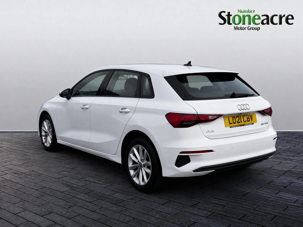 Audi A3 1.0 Tfsi 30 Technik Sportback S Tronic Euro 6 Ss LO21CBV White #4