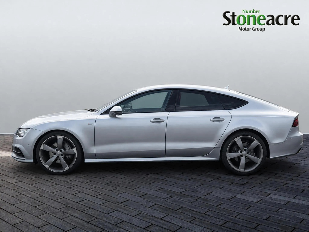 Audi A7 3.0 Tdi V6 Black Edition Sportback S Tronic Quattr Silver #4