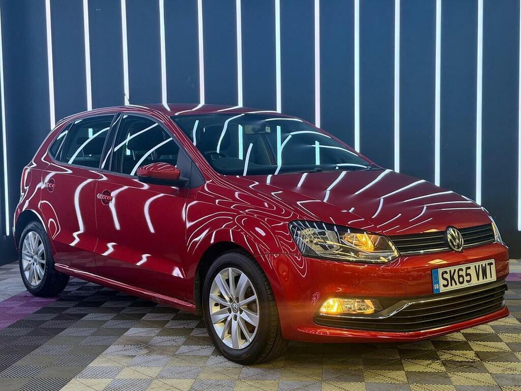 Volkswagen Polo 1.2 Tsi Bluemotion Tech Se Euro 6 Ss SK65VWT Red #4