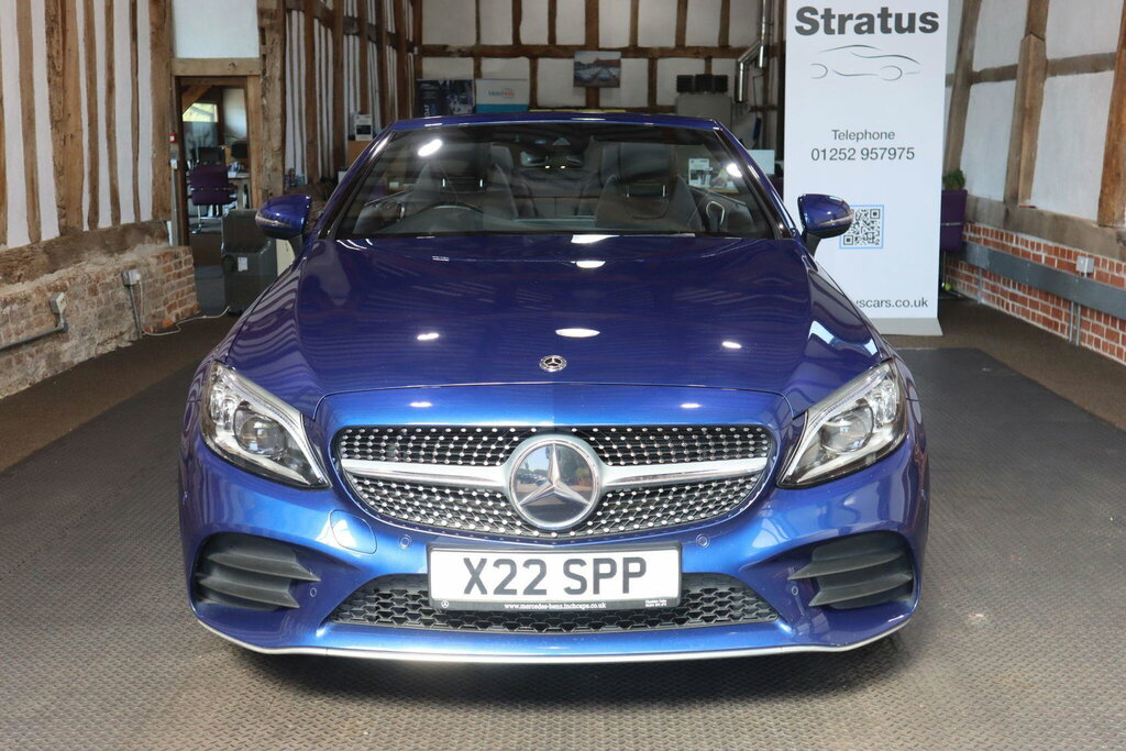 Mercedes-Benz C Class 2.0 C300d Amg Line Premium Cabriolet G-tronic E Blue #2