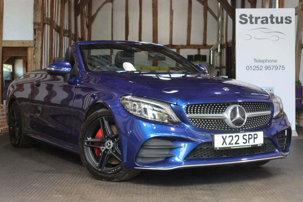 Mercedes-Benz C Class 2.0 C300d Amg Line Premium Cabriolet G-tronic E Blue
