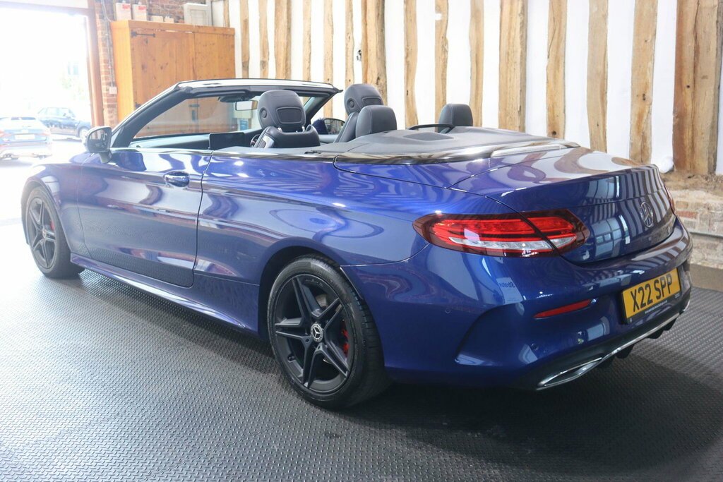 Mercedes-Benz C Class 2.0 C300d Amg Line Premium Cabriolet G-tronic E Blue #4