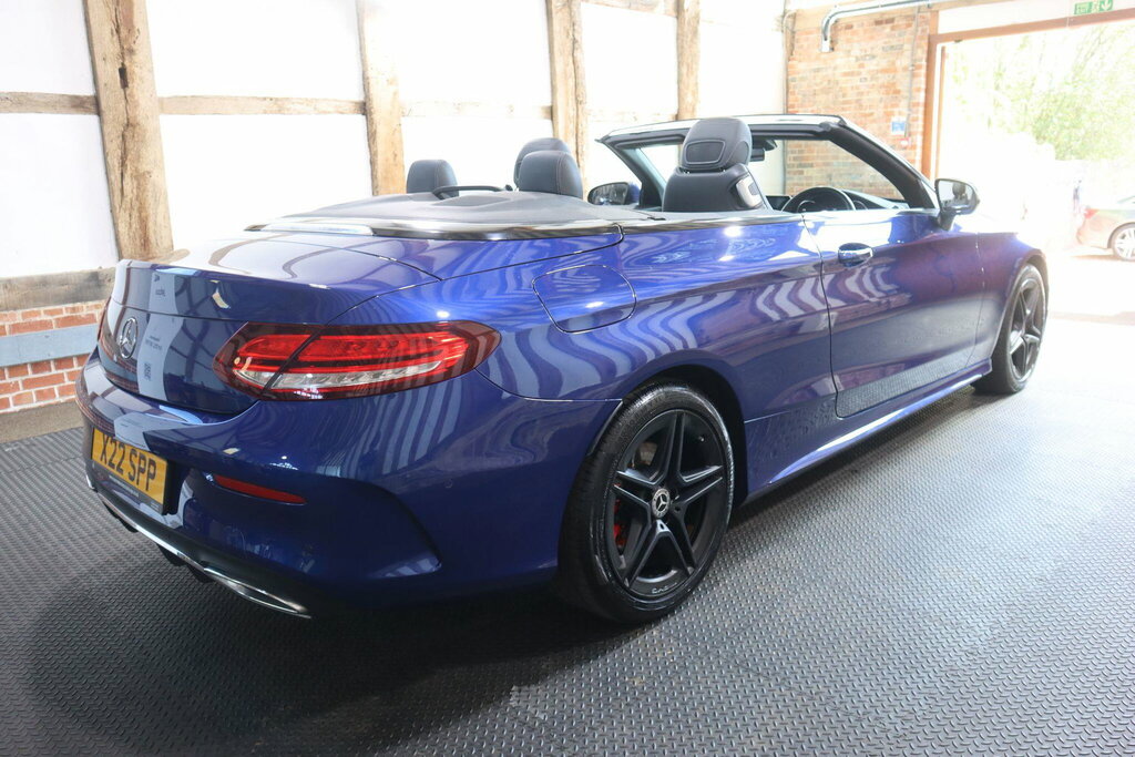 Mercedes-Benz C Class 2.0 C300d Amg Line Premium Cabriolet G-tronic E Blue #6