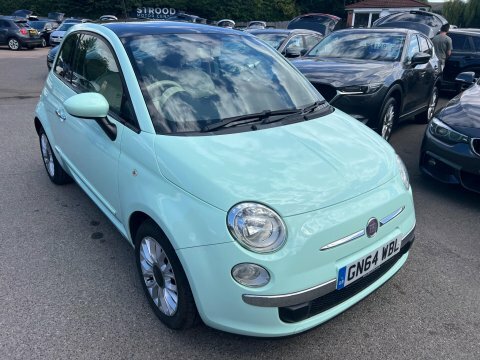 Fiat 500 Lounge Panoramic Roofair Con White #1