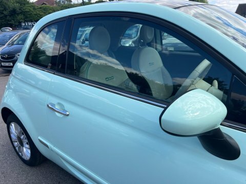 Fiat 500 Lounge Panoramic Roofair Con White #13