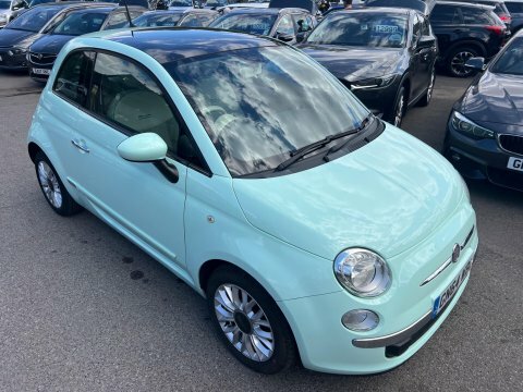 Fiat 500 Lounge Panoramic Roofair Con White #7