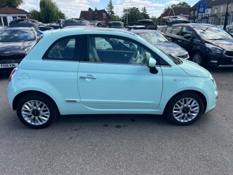 Fiat 500 Lounge Panoramic Roofair Con White #6