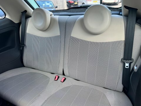 Fiat 500 Lounge Panoramic Roofair Con White #26