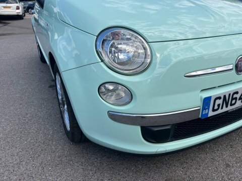 Fiat 500 Lounge Panoramic Roofair Con White #12