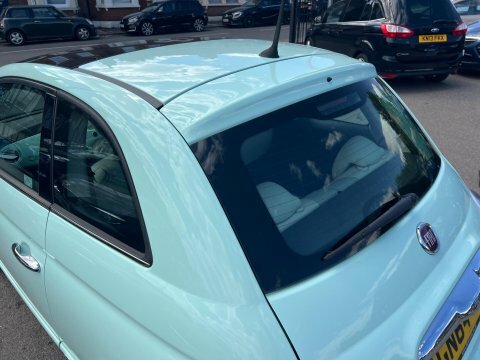 Fiat 500 Lounge Panoramic Roofair Con White #16
