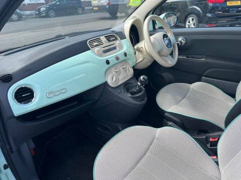 Fiat 500 Lounge Panoramic Roofair Con White #22