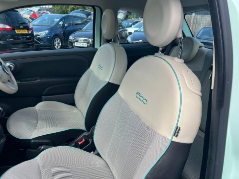 Fiat 500 Lounge Panoramic Roofair Con White #24