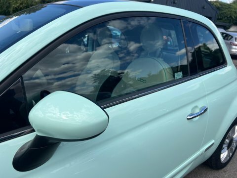 Fiat 500 Lounge Panoramic Roofair Con White #14