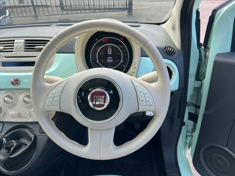 Fiat 500 Lounge Panoramic Roofair Con White #18