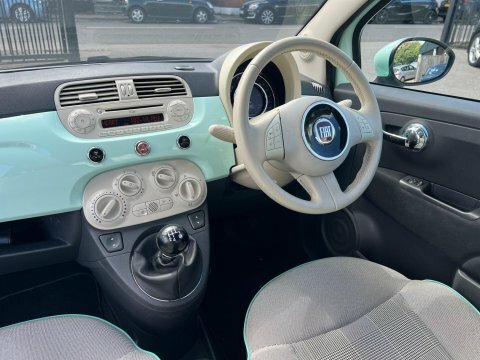 Fiat 500 Lounge Panoramic Roofair Con White #21