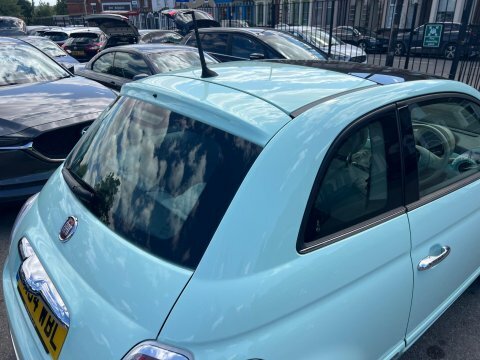 Fiat 500 Lounge Panoramic Roofair Con White #15