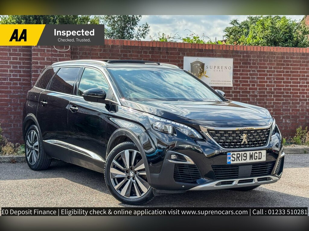 Peugeot 5008 1.5 Bluehdi Gt Line Premium Suv Eat Eur SR19WGD Black