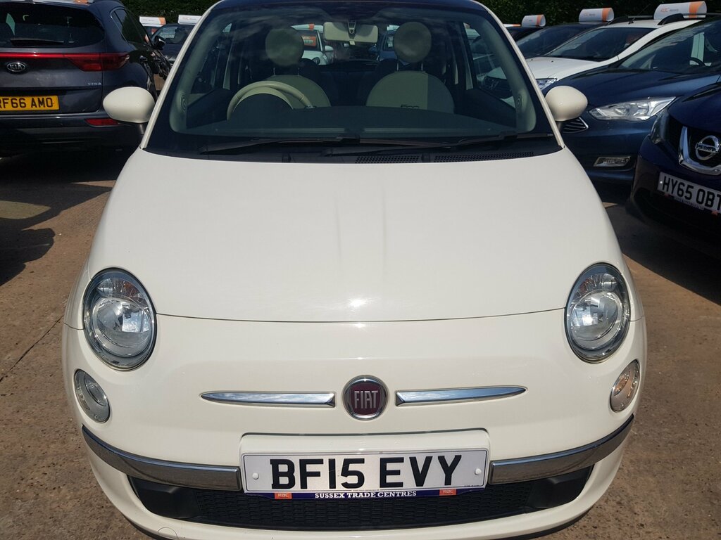Fiat 500 1.2 Lounge - Pan Roof Only 39,000 Miles White #4