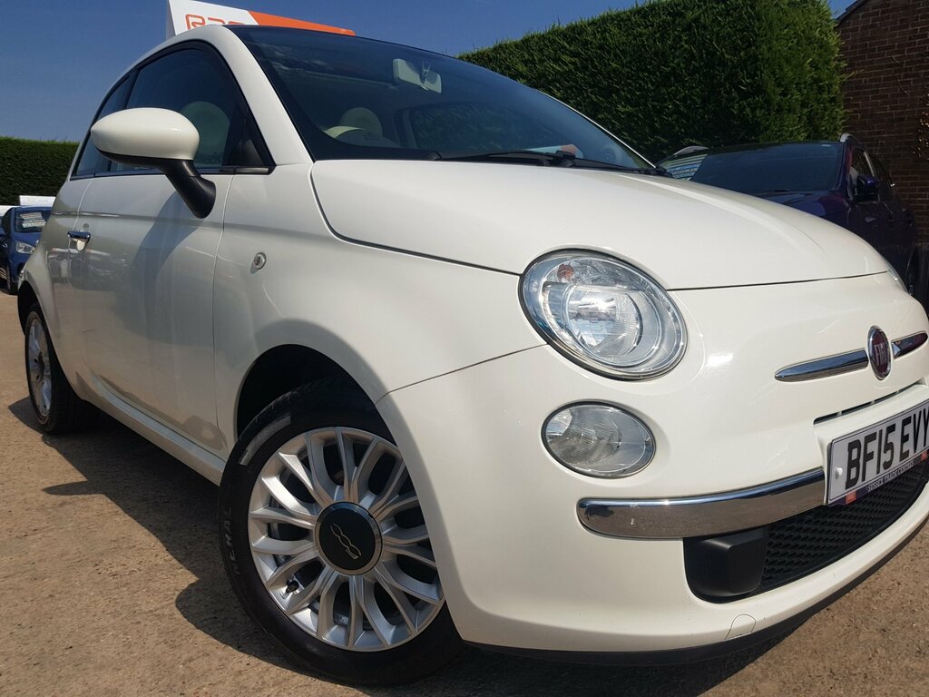 Fiat 500 1.2 Lounge - Pan Roof Only 39,000 Miles White #3