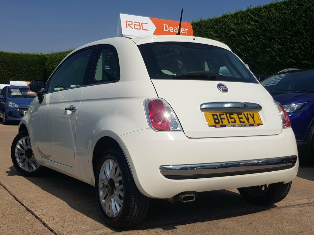 Fiat 500 1.2 Lounge - Pan Roof Only 39,000 Miles White #6