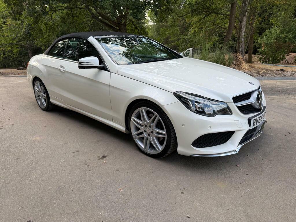 Mercedes-Benz E Class 3.0 E350d V6 Bluetec Amg Line Premium Cabriolet White #5