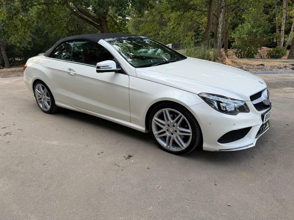 Mercedes-Benz E Class 3.0 E350d V6 Bluetec Amg Line Premium Cabriolet White #2