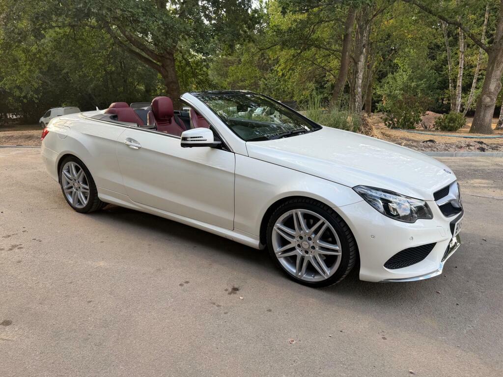 Mercedes-Benz E Class 3.0 E350d V6 Bluetec Amg Line Premium Cabriolet White