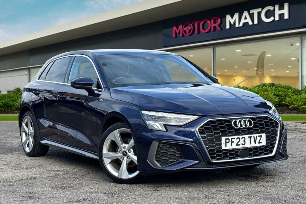 Audi A3 1.0 Tfsi 30 S Line Sportback S Tronic Euro 6 Ss Blue