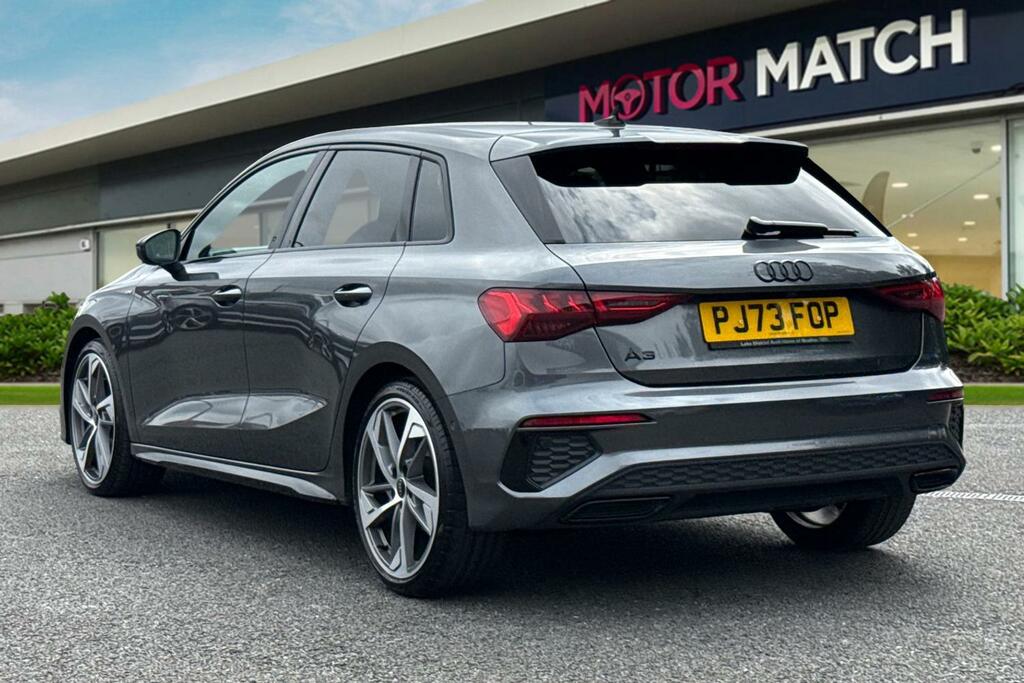 Audi A3 2.0 Tdi 35 Black Edition Sportback S Tronic Euro 6 PJ73FOP Grey #2