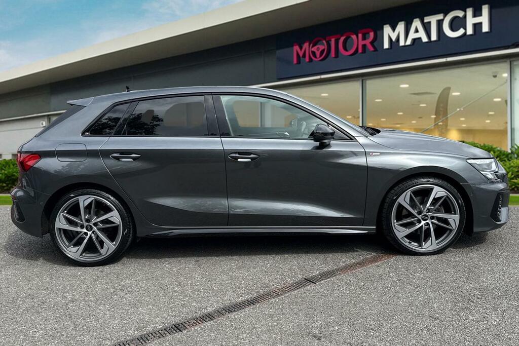 Audi A3 2.0 Tdi 35 Black Edition Sportback S Tronic Euro 6 PJ73FOP Grey #3