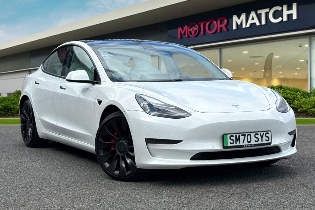 Tesla Model 3 Dual Motor Performance 4Wde Performanc SM70SYS White