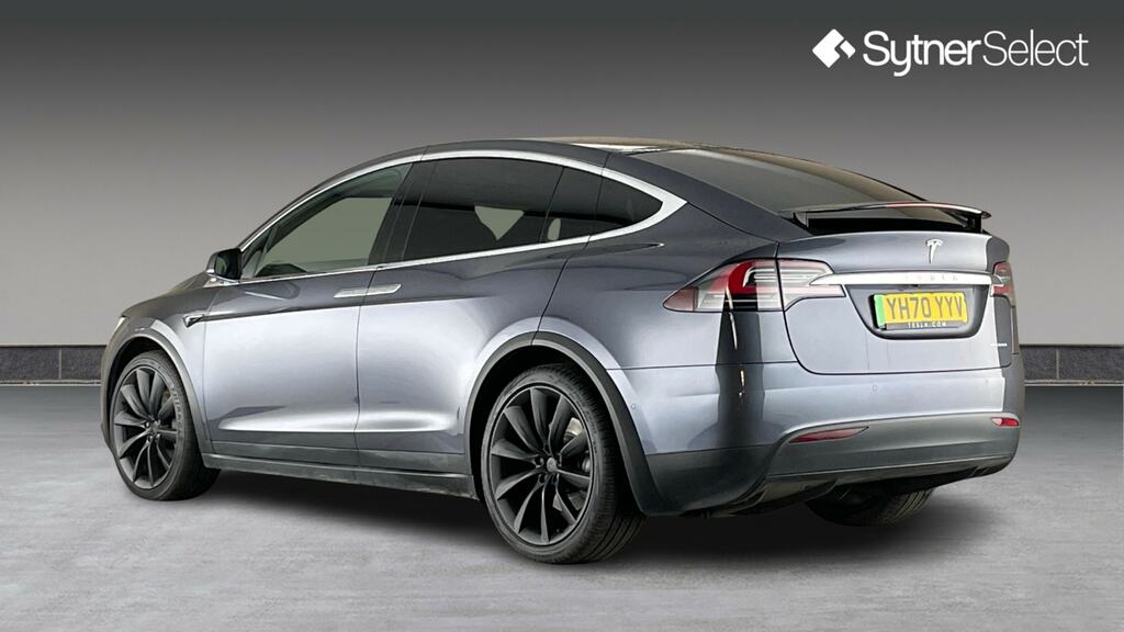 Tesla Model X Long Range Awd YH70YYV Silver #2