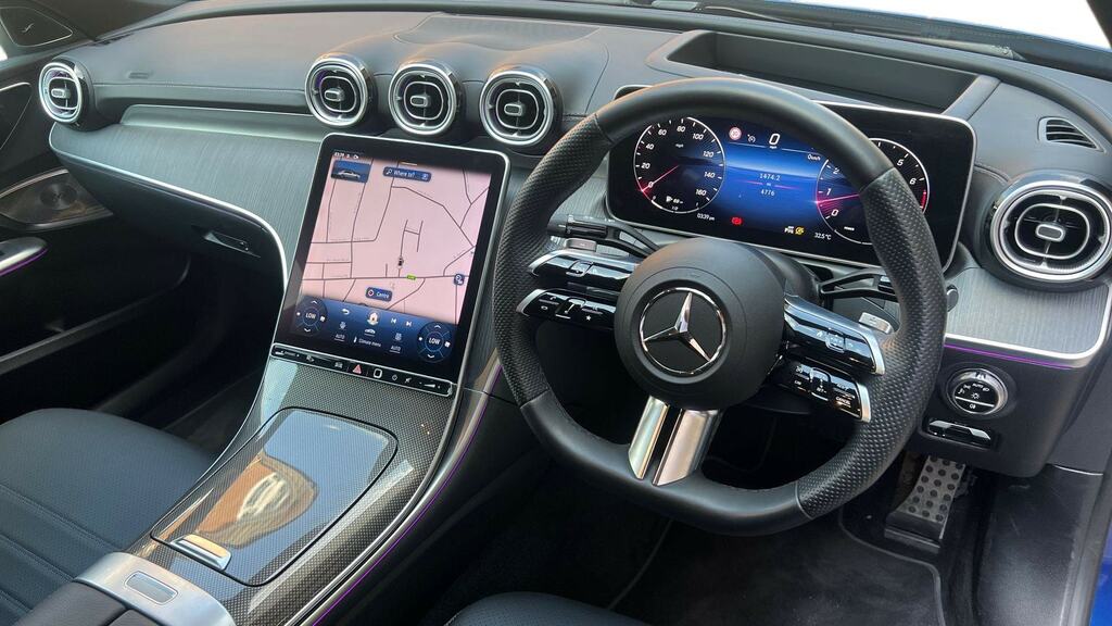 Mercedes-Benz C Class C300 Amg Line Premium Plus 9G-tronic Blue #3