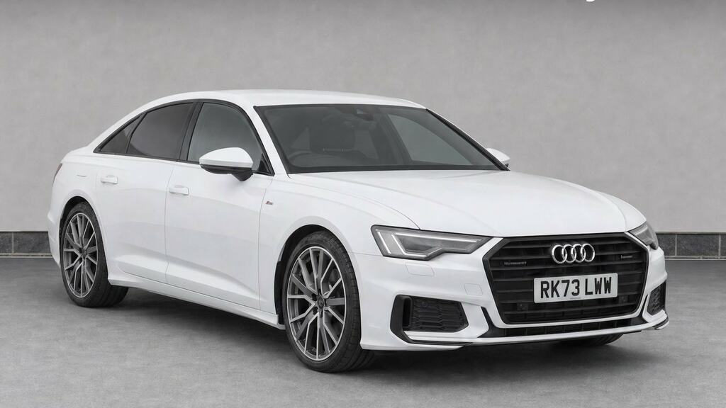 Audi A6 Saloon 50 Tfsi E Quattro Black Edition S Tronic White