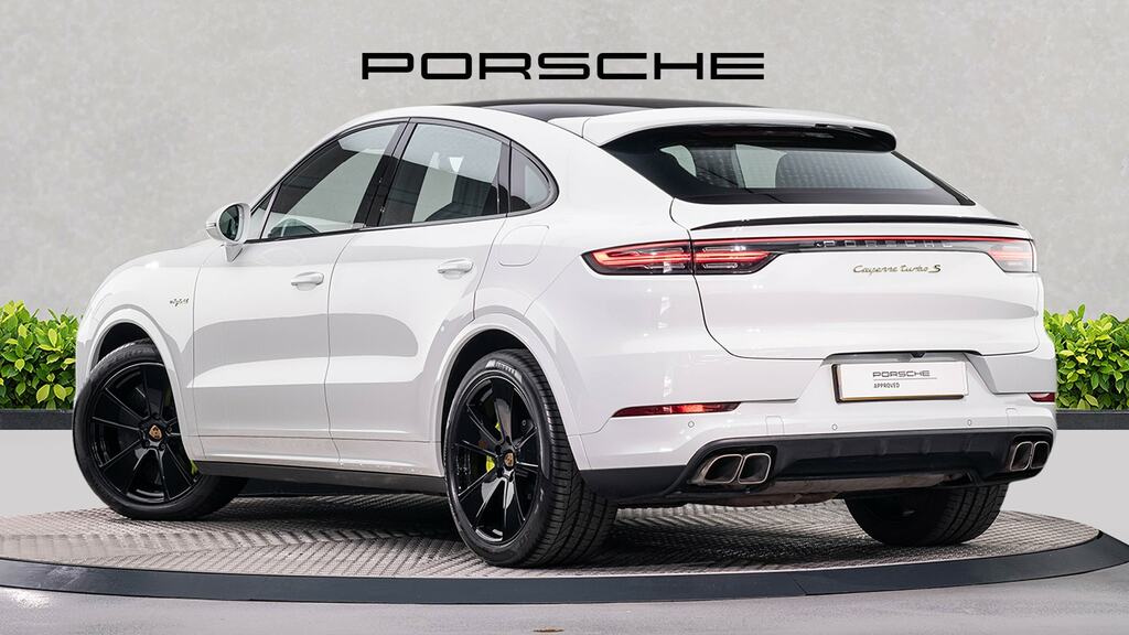 Porsche Cayenne E-hybrid Turbo S Tiptronic S White #5
