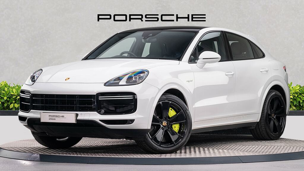 Porsche Cayenne E-hybrid Turbo S Tiptronic S White #3
